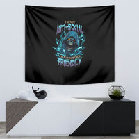 I'm Not Anti-social Mad Reaper Skull Tapestry - Wonder Print Shop