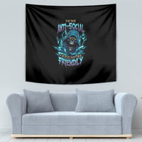 I'm Not Anti-social Mad Reaper Skull Tapestry - Wonder Print Shop