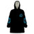I'm Not Anti-social Mad Reaper Skull Wearable Blanket Hoodie - Wonder Print Shop