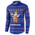 Cambodia Christmas Button Sweatshirt with Santa in Traditional Outfit Elephant Dancers and Snowflake Pattern - Wonder Print Shop
