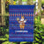 Cambodia Christmas Garden Flag with Santa in Traditional Outfit Elephant Dancers and Snowflake Pattern - Wonder Print Shop