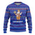 Cambodia Christmas Ugly Christmas Sweater with Santa in Traditional Outfit Elephant Dancers and Snowflake Pattern - Wonder Print Shop