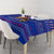 Cambodia Christmas Tablecloth with Santa in Traditional Outfit Elephant Dancers and Snowflake Pattern - Wonder Print Shop