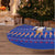 Cambodia Christmas Tree Skirt with Santa in Traditional Outfit Elephant Dancers and Snowflake Pattern - Wonder Print Shop
