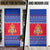 Cambodia Christmas Door Cover with Buffalo Children Holiday Tree Snowflakes and Khmer Pattern Design - Wonder Print Shop