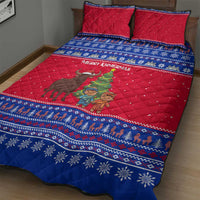 Cambodia Christmas Quilt Bed Set with Buffalo Children Holiday Tree Snowflakes and Khmer Pattern Design - Wonder Print Shop