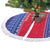 Cambodia Christmas Tree Skirt with Buffalo Children Holiday Tree Snowflakes and Khmer Pattern Design - Wonder Print Shop