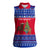 Cambodia Christmas Women Sleeveless Polo Shirt with Buffalo Children Holiday Tree Snowflakes and Khmer Pattern Design - Wonder Print Shop