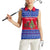 Cambodia Christmas Women Sleeveless Polo Shirt with Buffalo Children Holiday Tree Snowflakes and Khmer Pattern Design - Wonder Print Shop
