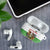 Central African Republic Christmas AirPods Case with Santa and Safari Animals Baobab Trees Snowflakes and Tribal Pattern - Wonder Print Shop