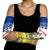 Central African Republic Christmas Arm Sleeves with Santa and Safari Animals Baobab Trees Snowflakes and Tribal Pattern - Wonder Print Shop