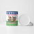 Central African Republic Christmas Ceramic Mug with Santa and Safari Animals Baobab Trees Snowflakes and Tribal Pattern - Wonder Print Shop