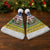 Central African Republic Christmas Santa Hat with Santa and Safari Animals Baobab Trees Snowflakes and Tribal Pattern - Wonder Print Shop
