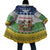 Central African Republic Christmas Cloak with Santa and Safari Animals Baobab Trees Snowflakes and Tribal Pattern - Wonder Print Shop