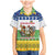 Central African Republic Christmas Family Matching Mermaid Dress and Hawaiian Shirt with Santa and Safari Animals Baobab Trees Snowflakes and Tribal Pattern - Wonder Print Shop