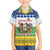 Central African Republic Christmas Family Matching Puletasi and Hawaiian Shirt with Santa and Safari Animals Baobab Trees Snowflakes and Tribal Pattern - Wonder Print Shop