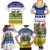 Central African Republic Christmas Family Matching Summer Maxi Dress and Hawaiian Shirt with Santa and Safari Animals Baobab Trees Snowflakes and Tribal Pattern - Wonder Print Shop