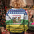 Central African Republic Christmas Kid Ugly Christmas Sweater with Santa and Safari Animals Baobab Trees Snowflakes and Tribal Pattern - Wonder Print Shop