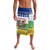 Central African Republic Christmas Lavalava with Santa and Safari Animals Baobab Trees Snowflakes and Tribal Pattern - Wonder Print Shop