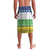 Central African Republic Christmas Lavalava with Santa and Safari Animals Baobab Trees Snowflakes and Tribal Pattern - Wonder Print Shop