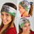 Central African Republic Christmas Neck Gaiter with Santa and Safari Animals Baobab Trees Snowflakes and Tribal Pattern - Wonder Print Shop