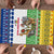Central African Republic Christmas Puzzle with Santa and Safari Animals Baobab Trees Snowflakes and Tribal Pattern - Wonder Print Shop