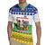 Central African Republic Christmas Rugby Jersey with Santa and Safari Animals Baobab Trees Snowflakes and Tribal Pattern - Wonder Print Shop
