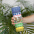 Central African Republic Christmas Skinny Tumbler with Santa and Safari Animals Baobab Trees Snowflakes and Tribal Pattern - Wonder Print Shop