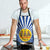 Central African Republic Christmas Apron with Drumming Kids Beat of Joy Tribal Pattern and Snowflakes - Wonder Print Shop