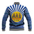 Central African Republic Christmas Baseball Jacket with Drumming Kids Beat of Joy Tribal Pattern and Snowflakes - Wonder Print Shop