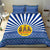 Central African Republic Christmas Bedding Set with Drumming Kids Beat of Joy Tribal Pattern and Snowflakes - Wonder Print Shop
