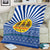 Central African Republic Christmas Blanket with Drumming Kids Beat of Joy Tribal Pattern and Snowflakes - Wonder Print Shop