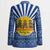 Central African Republic Christmas Blazer with Drumming Kids Beat of Joy Tribal Pattern and Snowflakes - Wonder Print Shop