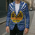 Central African Republic Christmas Blazer with Drumming Kids Beat of Joy Tribal Pattern and Snowflakes - Wonder Print Shop
