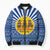 Central African Republic Christmas Bomber Puffer Jacket with Drumming Kids Beat of Joy Tribal Pattern and Snowflakes - Wonder Print Shop