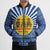 Central African Republic Christmas Bomber Puffer Jacket with Drumming Kids Beat of Joy Tribal Pattern and Snowflakes - Wonder Print Shop