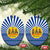 Central African Republic Christmas Ceramic Ornament with Drumming Kids Beat of Joy Tribal Pattern and Snowflakes - Wonder Print Shop