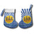 Central African Republic Christmas Stocking with Drumming Kids Beat of Joy Tribal Pattern and Snowflakes - Wonder Print Shop