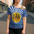 Central African Republic Christmas Cross Shoulder Shirt with Drumming Kids Beat of Joy Tribal Pattern and Snowflakes - Wonder Print Shop