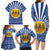 Central African Republic Christmas Family Matching Long Sleeve Bodycon Dress and Hawaiian Shirt with Drumming Kids Beat of Joy Tribal Pattern and Snowflakes - Wonder Print Shop
