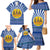 Central African Republic Christmas Family Matching Mermaid Dress and Hawaiian Shirt with Drumming Kids Beat of Joy Tribal Pattern and Snowflakes - Wonder Print Shop