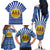 Central African Republic Christmas Family Matching Off The Shoulder Long Sleeve Dress and Hawaiian Shirt with Drumming Kids Beat of Joy Tribal Pattern and Snowflakes - Wonder Print Shop