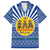 Central African Republic Christmas Family Matching Off The Shoulder Long Sleeve Dress and Hawaiian Shirt with Drumming Kids Beat of Joy Tribal Pattern and Snowflakes - Wonder Print Shop