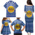 Central African Republic Christmas Family Matching Puletasi and Hawaiian Shirt with Drumming Kids Beat of Joy Tribal Pattern and Snowflakes - Wonder Print Shop