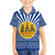 Central African Republic Christmas Family Matching Puletasi and Hawaiian Shirt with Drumming Kids Beat of Joy Tribal Pattern and Snowflakes - Wonder Print Shop