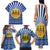 Central African Republic Christmas Family Matching Tank Maxi Dress and Hawaiian Shirt with Drumming Kids Beat of Joy Tribal Pattern and Snowflakes - Wonder Print Shop