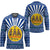 Central African Republic Christmas Hockey Jersey with Drumming Kids Beat of Joy Tribal Pattern and Snowflakes - Wonder Print Shop
