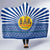 Central African Republic Christmas Hooded Blanket with Drumming Kids Beat of Joy Tribal Pattern and Snowflakes - Wonder Print Shop