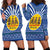 Central African Republic Christmas Hoodie Dress with Drumming Kids Beat of Joy Tribal Pattern and Snowflakes - Wonder Print Shop