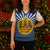 Central African Republic Christmas Knitted V-Neck Vest with Drumming Kids Beat of Joy Tribal Pattern and Snowflakes - Wonder Print Shop